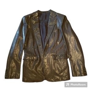 Jil Sander Mend Leather Jacket 46